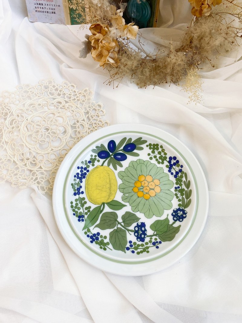 【好日恋物】德国vintage Thomas清新复古风格餐盘 - 盘子/餐盘/盘架 - 瓷 白色