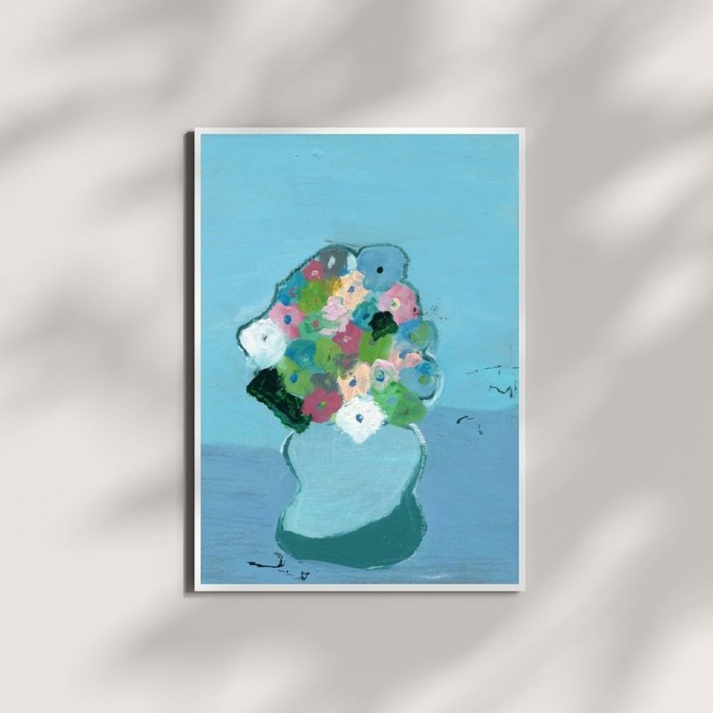 阳台上的花瓶/阳台系列/数位微喷艺术微型海报 - 海报/装饰画/版画 - 纸 多色