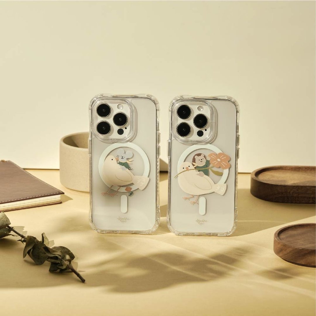 Mandie小鸟抗黄防摔MagSafe iPhone手机壳 - 手机壳/手机套 - 塑料 透明