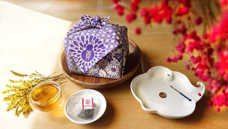 ARTEA 庄周梦蝶茶包 小雏菊与西洋梨熟果香甜/晚上可喝 - 茶 - 棉．麻 紫色
