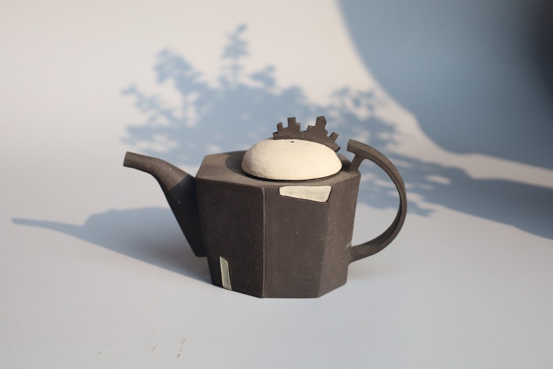 李善愔城市系列七角面茶壶 - 茶具/茶杯 - 陶 