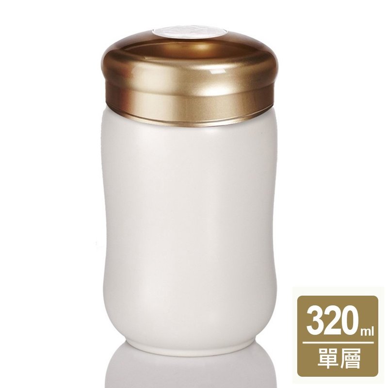 快乐随身杯 / 白 - 水瓶/水壶 - 瓷 