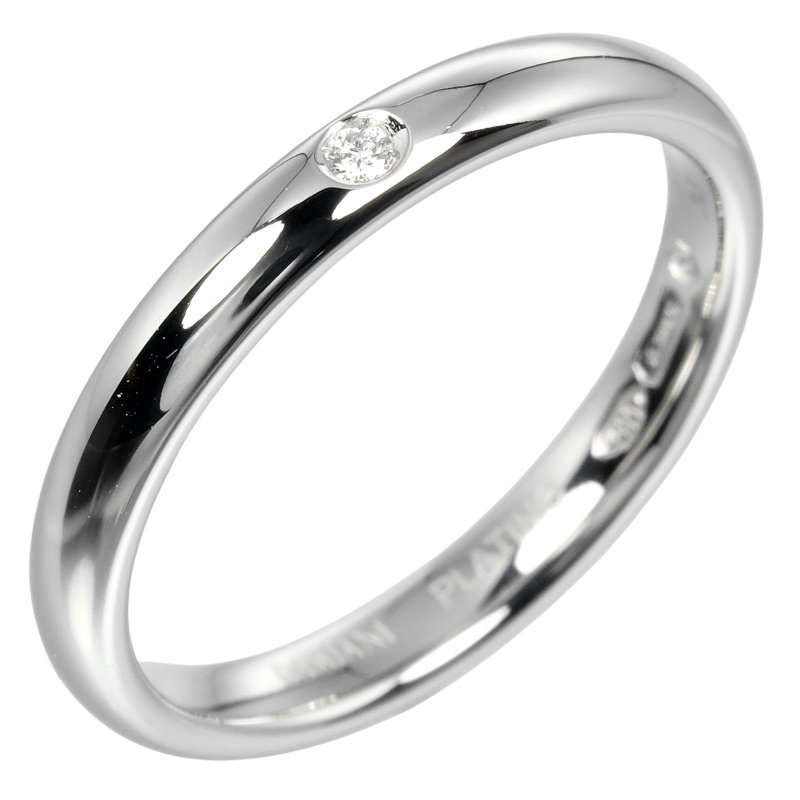 【日本直送】Damiani Veramore 6.5号戒指 Pt950铂金、钻石、约3.2克 【二手】A级 - 戒指 - 贵金属 银色