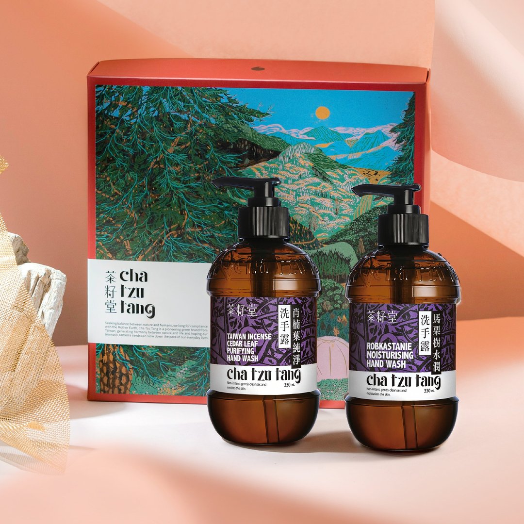 茶籽堂【植萃手部洁净双入礼】马栗树&amp;肖楠叶洗手露双入组 - 沐浴用品 - 植物．花 