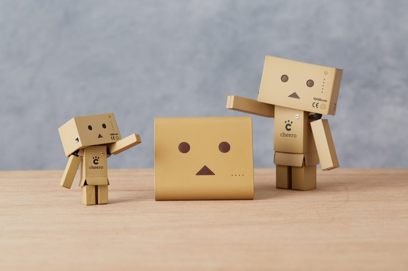 cheero Power Plus 纸箱人 13400mAh PD18W 行动电源 (Brown) - 充电宝/传输线 - 塑料 咖啡色