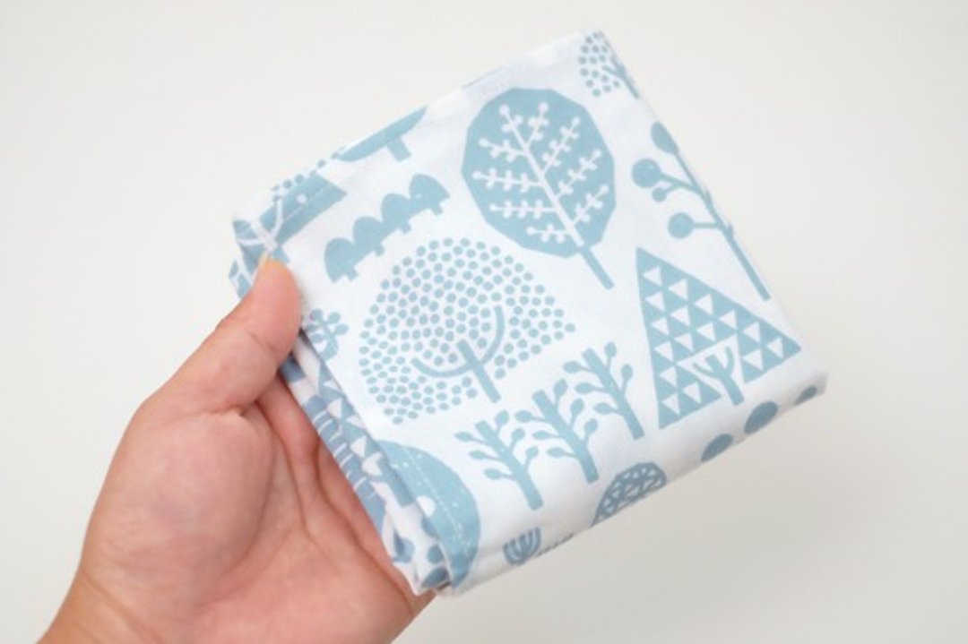 Handkerchief / bento wrapping forest blue - 手帕/方巾 - 棉．麻 