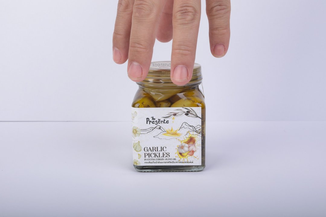 Garlic Pickles In Extra Virgin Olive Oil  - Keto Friendly - 健康/养生 - 玻璃 透明