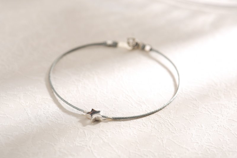 \| Charlene 莹丝手绳 |/ - 纯银。纯银镀金。手环。星星 - 手链/手环 - 其他材质 多色