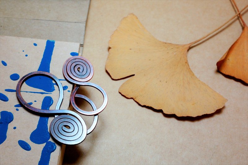 铜书签 等待 - 书签 - 铜/黄铜 咖啡色