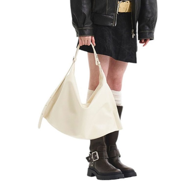 韓國製 MUR NUOVO 手袋/單肩包/手提袋 (Cream) - 侧背包/斜挎包 - 环保材料 