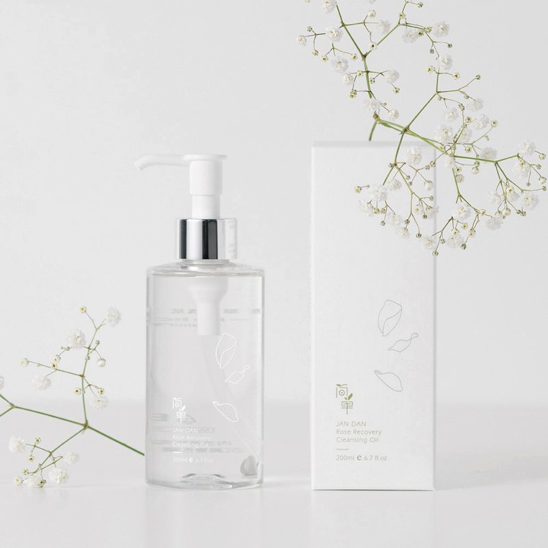 【简单JAN DAN】玫瑰赋活卸妆油 #深层卸净 效期2024/01 - 脸部清洁/卸妆用品 - 塑料 白色