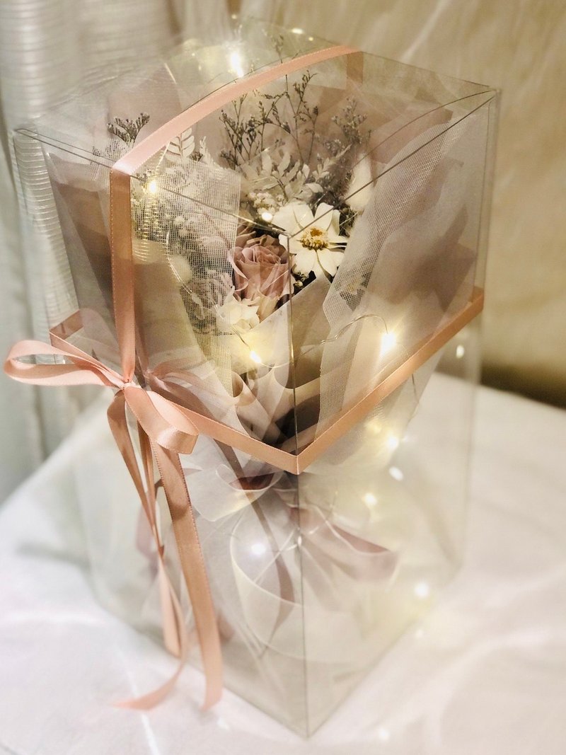 奶茶(花束礼盒) - 干燥花/捧花 - 植物．花 卡其色