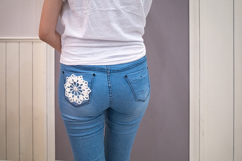 手作小物-改造衣小物-花片F - 编织/刺绣/羊毛毡/裁缝 - 棉．麻 