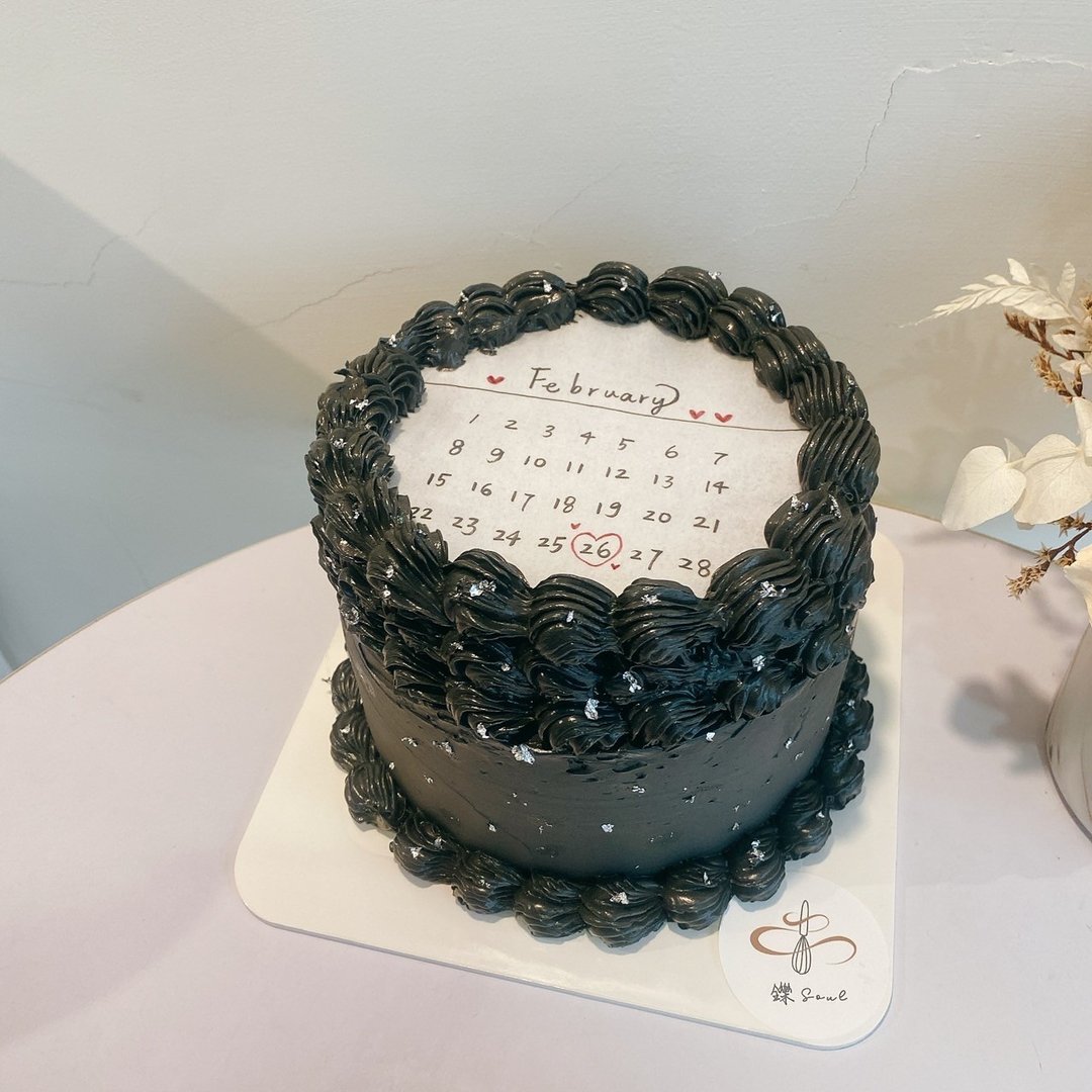 酷酷的黑色燃烧蛋糕 定制化蛋糕 生日蛋糕 鲜奶油挤花 铄甜点 6寸 - 蛋糕/甜点 - 新鲜食材 