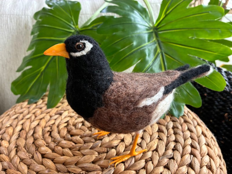 印度八哥鸟 - 玩偶/公仔 - 羊毛 咖啡色