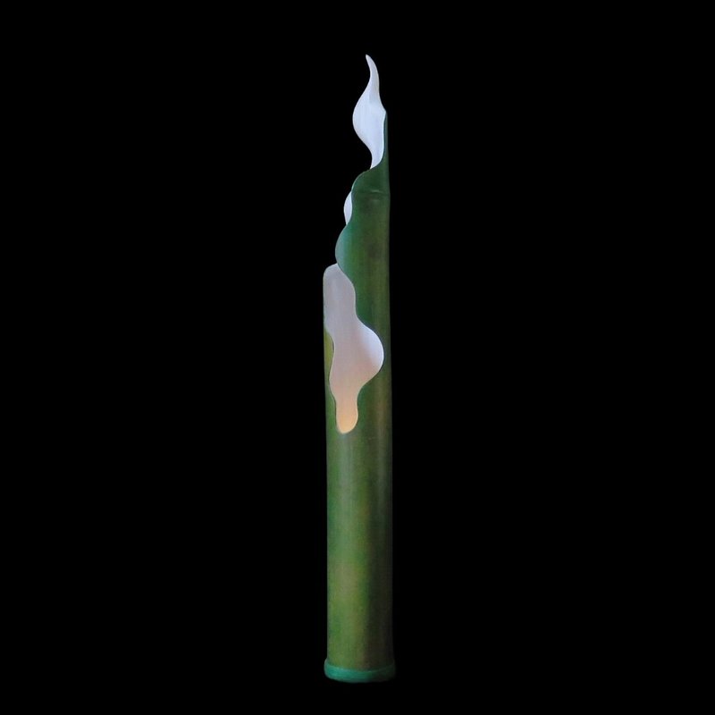 烛光 - 慢工手作 LED 桂竹人文小夜灯 - 矮竹 - 灯具/灯饰 - 竹 绿色