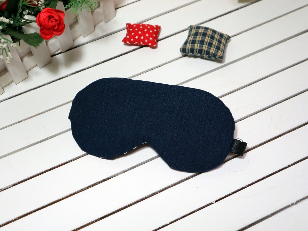 深蓝牛仔 可调式 睡眠眼罩 sleep mask - 眼罩 - 其他材质 蓝色