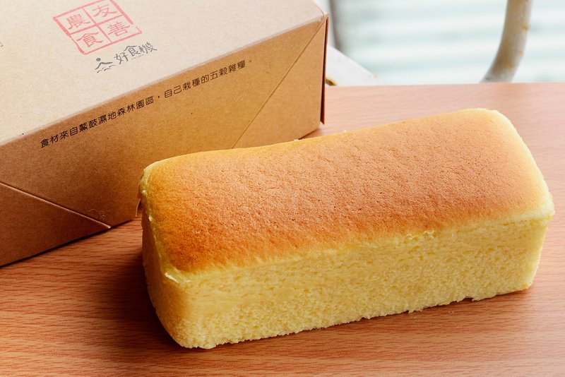 |  零 面 粉、无 麸 质 |  糙米蛋糕 - 原味轻奶酪 (长条) - 蛋糕/甜点 - 新鲜食材 橘色