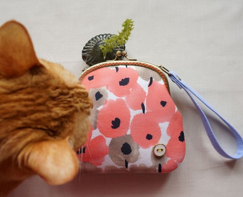 花 ◘ 手工大口金包 (订制) - 手提包/手提袋 - 其他材质 粉红色