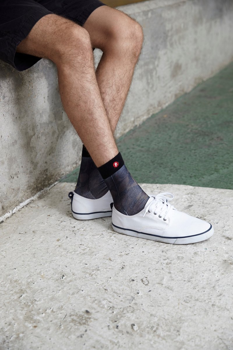 香港设计 | Fool's Day印花袜子－Square Camo 00013 - 袜子 - 纸 咖啡色