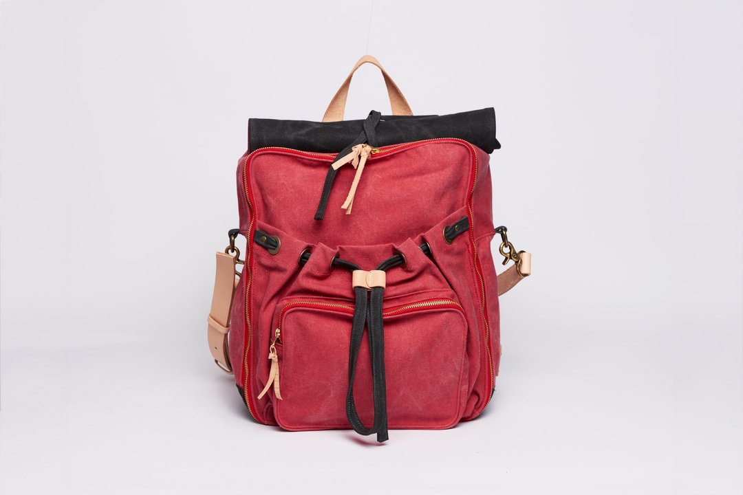上蜡帆布大后背包 / Urban Jungle Backpack / L / 红色 - 后背包/双肩包 - 棉 红色