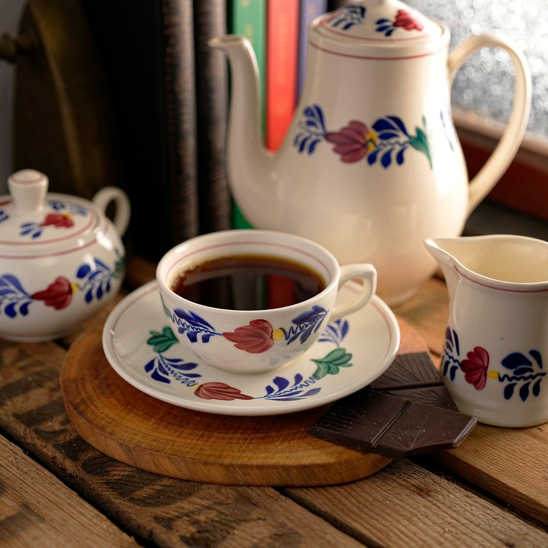 比利时Boch绝版手绘Boerenbont 茶杯组/咖啡杯 - 咖啡杯/马克杯 - 陶 多色