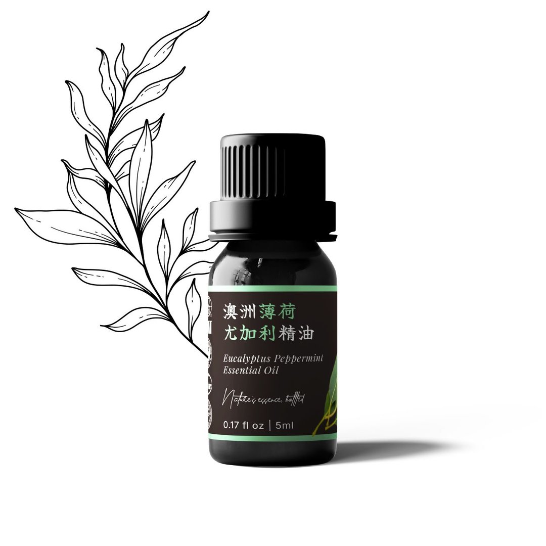 【卡佛香】澳洲薄荷尤加利精油 - 香薰/精油/线香 - 玻璃 黑色