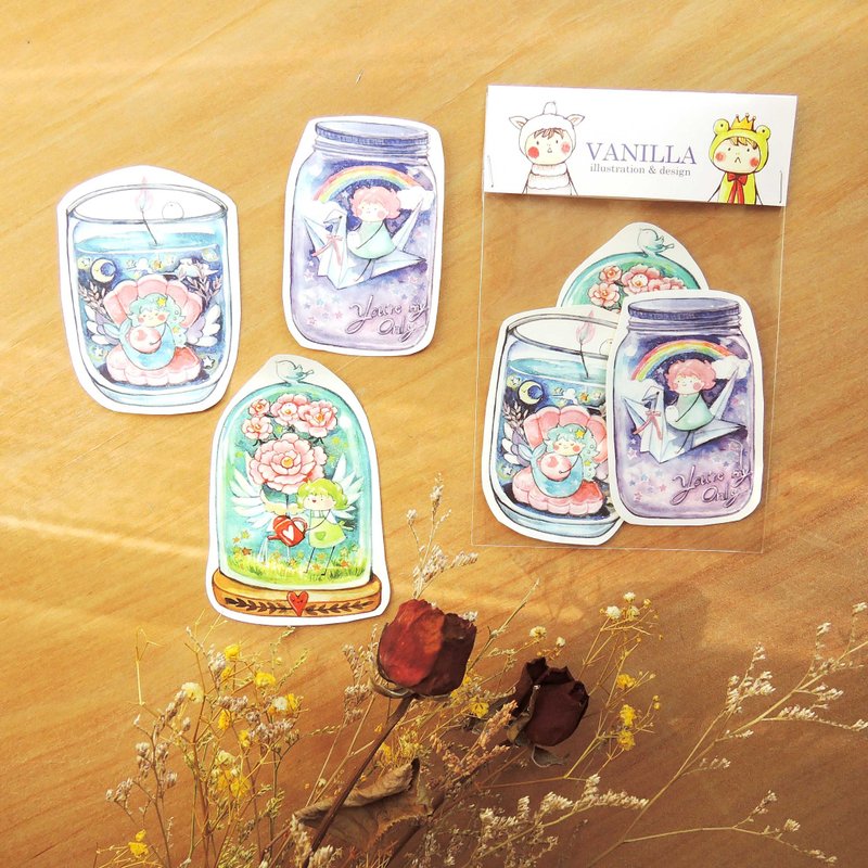 小心愿系列贴纸包 - 贴纸 - 纸 蓝色