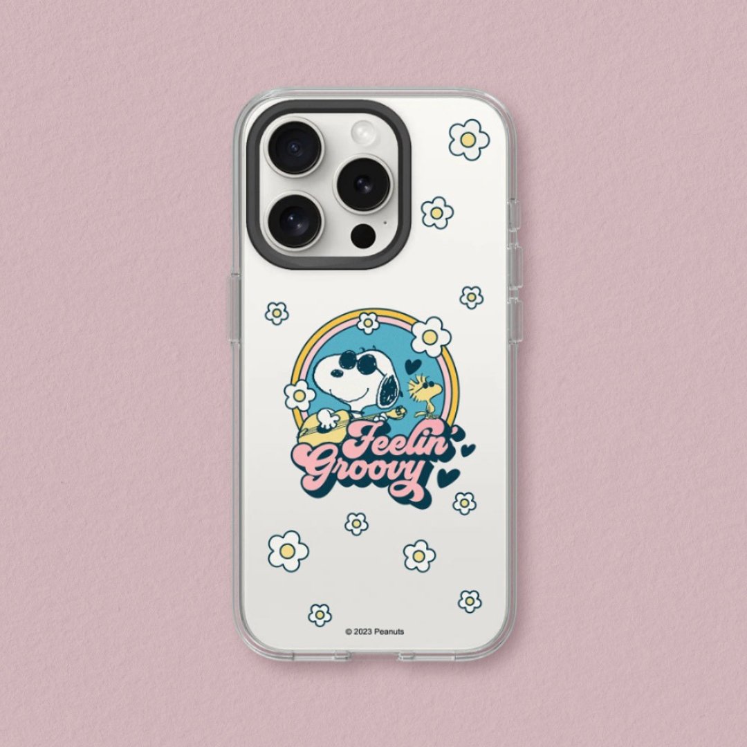 Clear透明防摔手机壳∣Snoopy史努比/开心小花 for iPhone - 手机配件 - 塑料 透明