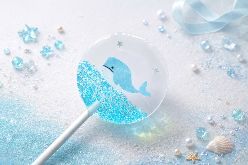 创意棒棒糖 - 静蓝鲸语 - 零食/点心 - 新鲜食材 蓝色