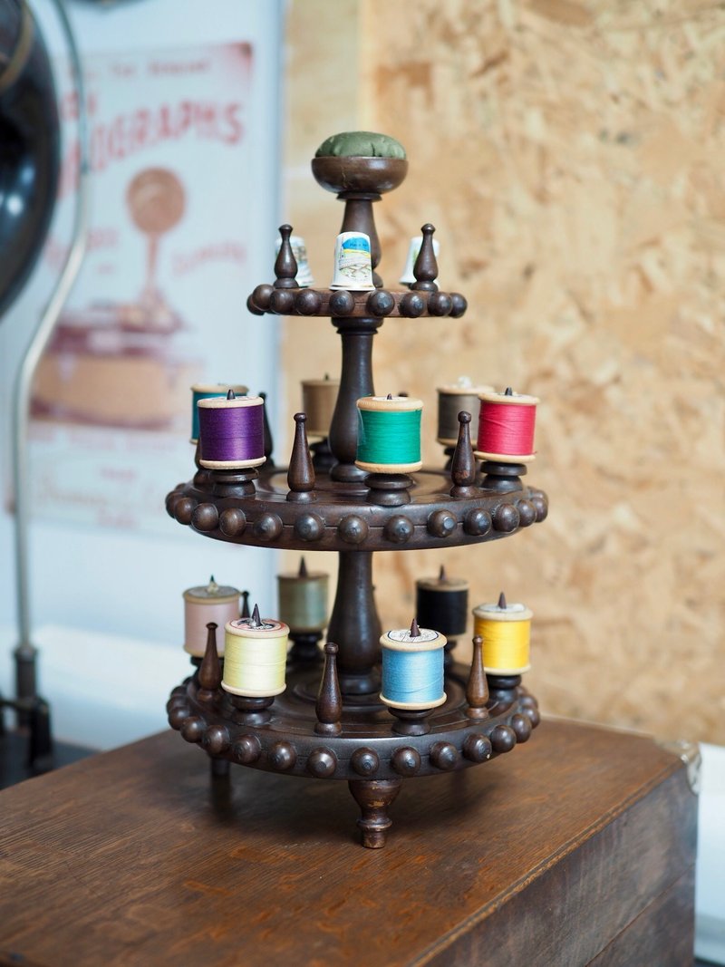 木制裁缝线轴架 - 收纳用品 - 木头 