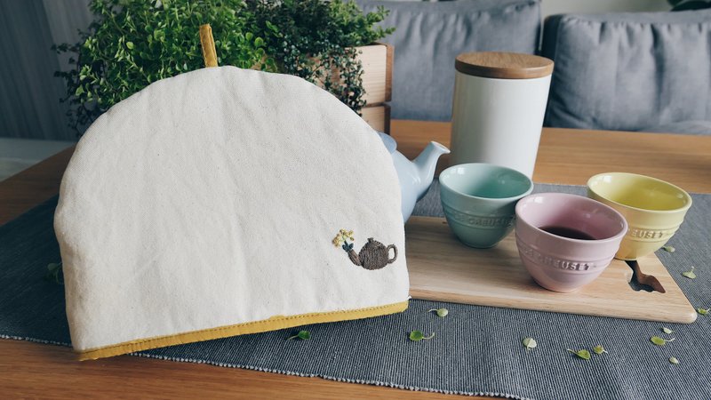 茶舒适|暖茶器|手工刺绣|圣诞节 |家居与生活 |厨房 - 茶具/茶杯 - 绣线 橘色