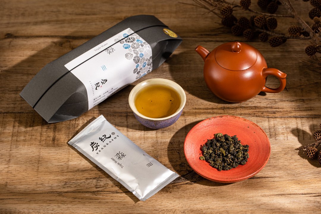 苍灰古韵/淼TripleWater~台湾乌龙茶~青心乌龙茶~果香花香 - 茶 - 纸 蓝色