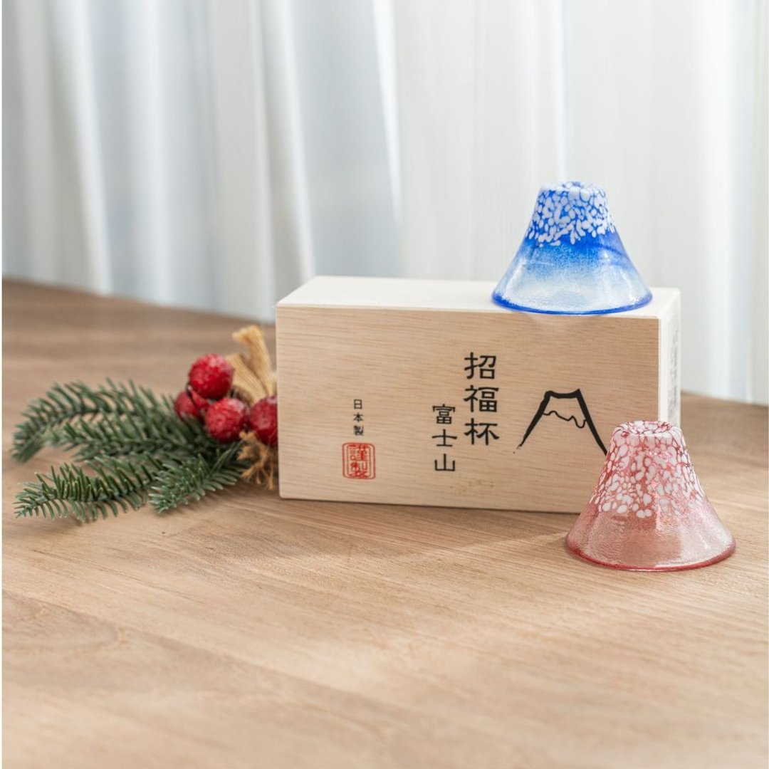 【限定圣诞礼盒】招财富士山酒杯对杯 ∣附圣诞包装∣品牌纸袋 - 酒杯/酒器 - 玻璃 