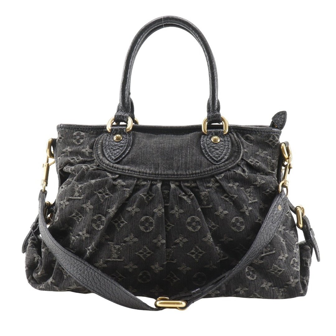 【日本直送】LOUIS VUITTON Neo Cabby MM 手提包 2WAY 肩背包 M95351 Monogram Denim 丹宁帆布 黑色 SD3007 【二手】 - 手提包/手提袋 - 棉 黑色