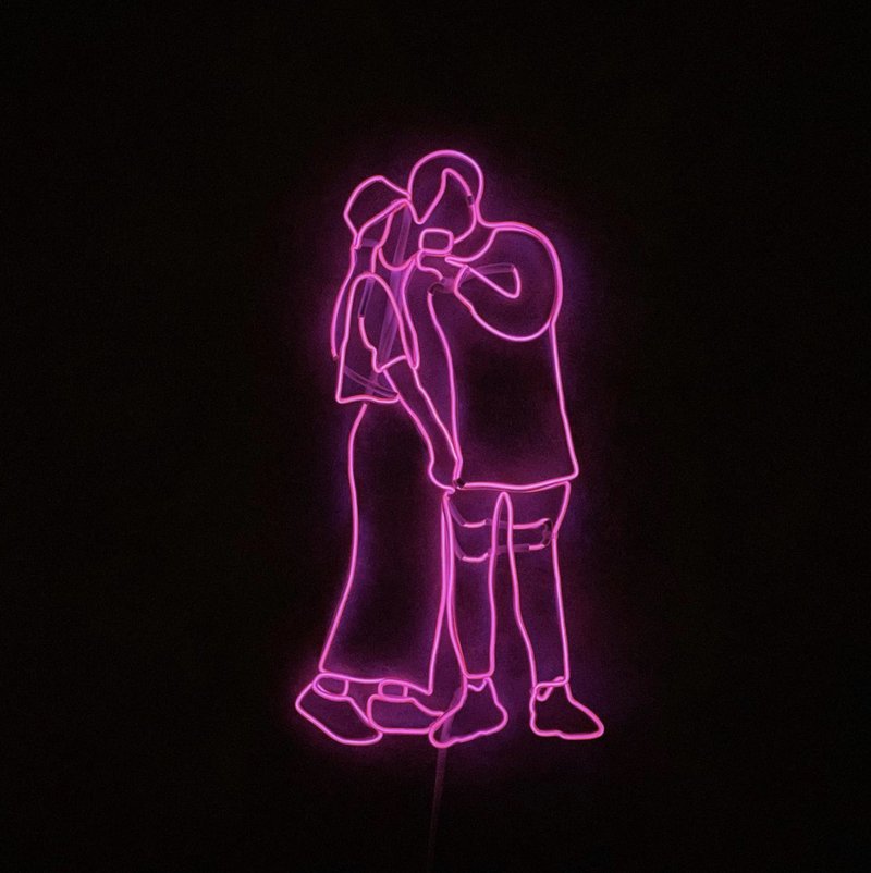 neonlite 定制霓虹文字图案灯 /情侣全身照/ - 灯具/灯饰 - 塑料 粉红色