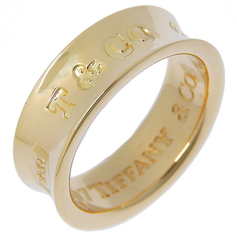 [日本直送] Tiffany & Co. 1837 窄款 8.5 戒指，K18YG，约 6.2 克，女款 [二手] - 戒指 - 贵金属 金色