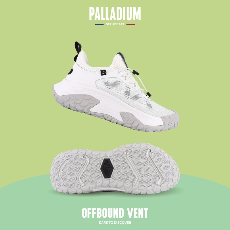 PALLADIUM OFFBOUND VENT网面透气袜套式轮胎潮鞋 白 74481-116 - 女款休闲鞋 - 其他材质 多色