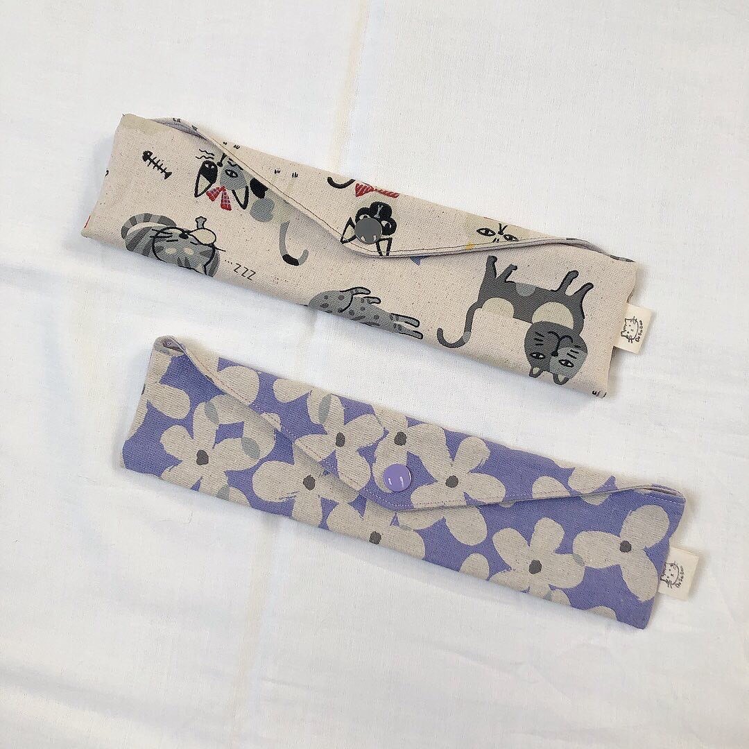 【定制化礼物】横式餐具袋 环保餐具袋 定制化 - 筷子/筷架 - 棉 