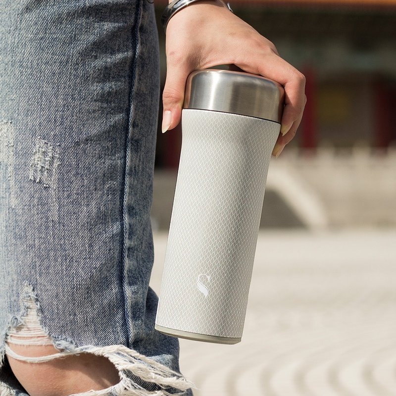 Swanz天鹅瓷 陶瓷火炬杯-430ml (灰钻) - 保温瓶/保温杯 - 陶 灰色