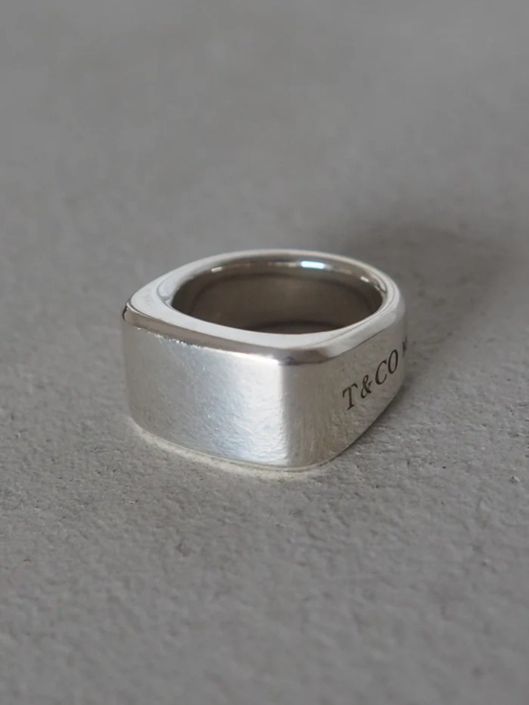 Tiffany & Co. Makers Signet Ring 蒂芬妮 梅克思 签名戒指 银色 男款 古董精品 - 戒指 - 纯银 银色