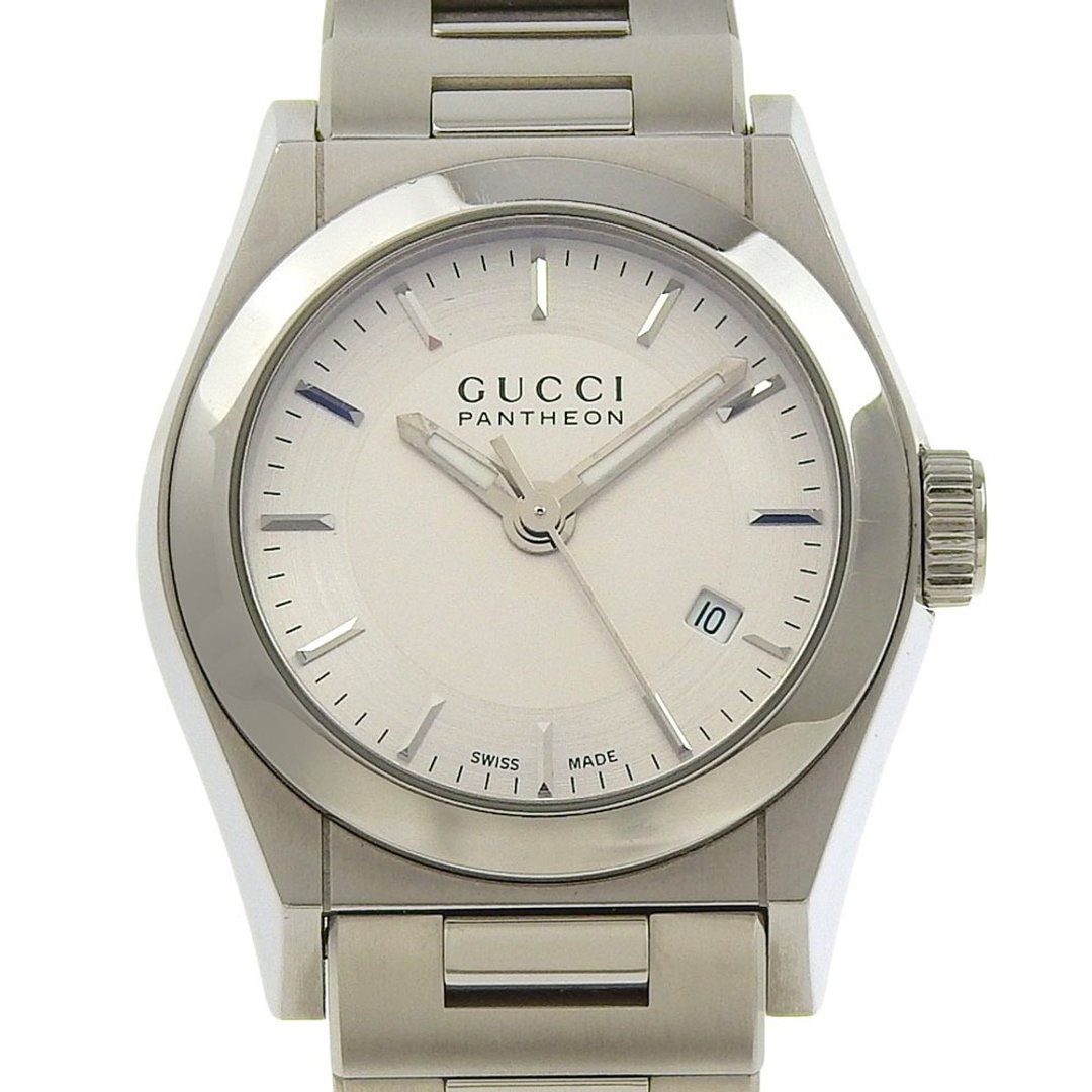 【日本直送】GUCCI 经典 PANTHEON 腕表 115.5 不锈钢 石英 指针式显示 银色表盘 女仕款【二手】 - 女表 - 不锈钢 银色