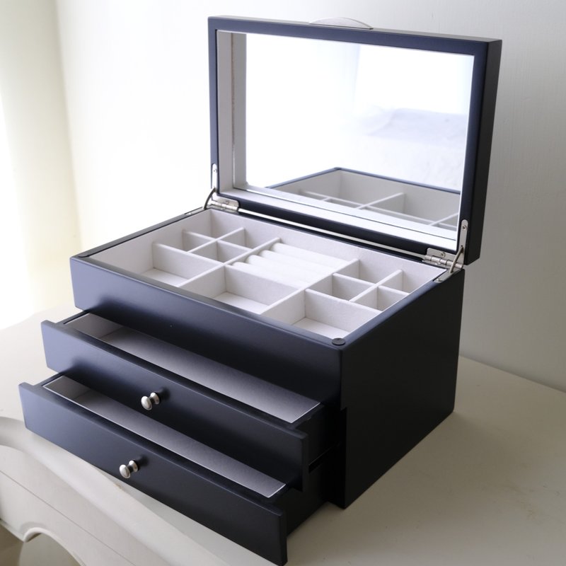 【Ms. box 箱子小姐】英式时尚木制珠宝盒/饰品盒(黑色) 饰品盒 - 收纳用品 - 木头 黑色