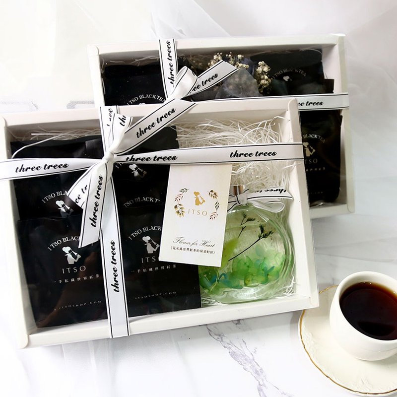 【茶包礼盒】茶花女红茶/浮游花 茶包12入组 - 干燥花/捧花 - 植物．花 白色