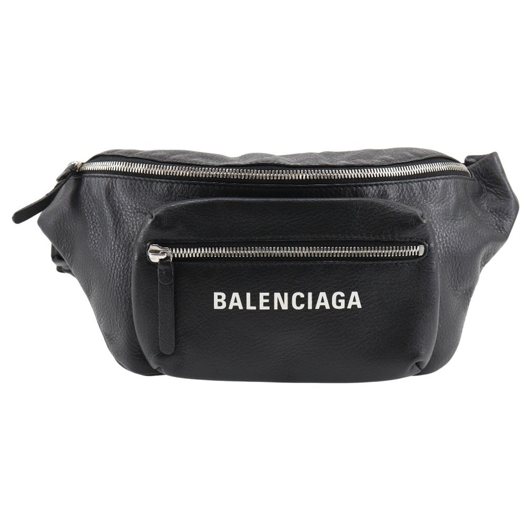 【日本直送】BALENCIAGA Everyday 腰包 529765 DLQ4N 1000 皮革 男女皆宜【二手】 - 侧背包/斜挎包 - 真皮 黑色