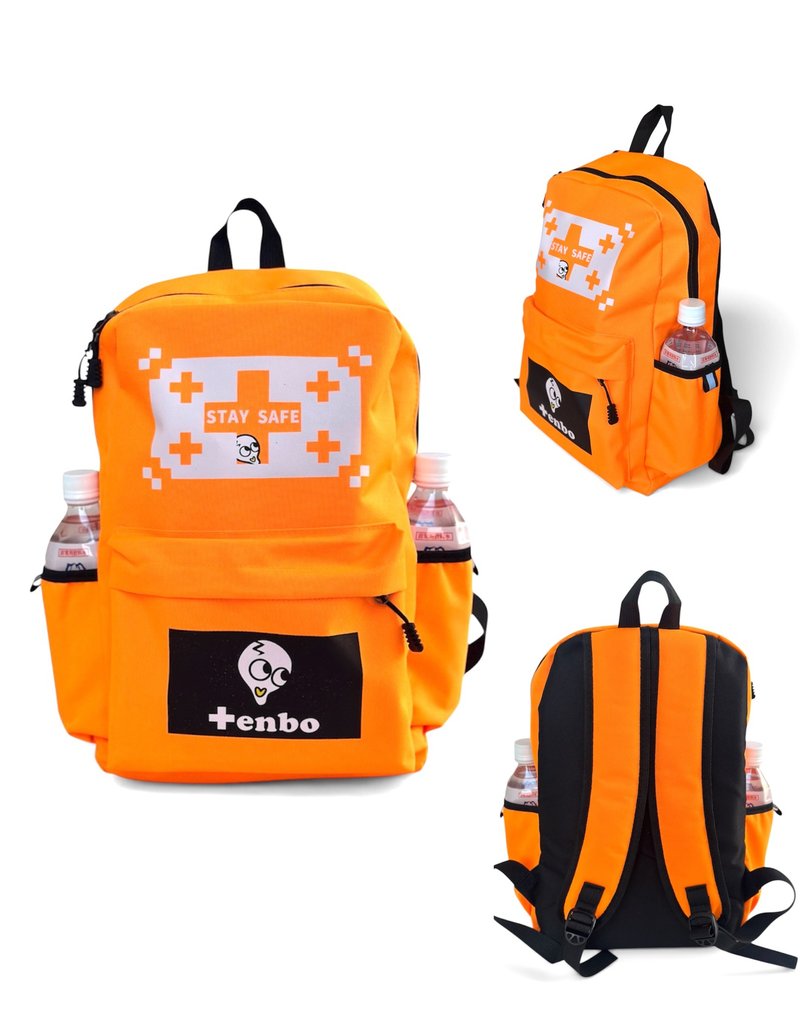 防灾设计后背包 STA SAFE - 后背包/双肩包 - 尼龙 橘色