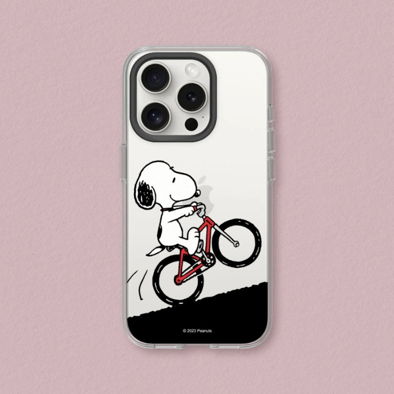 Clear透明防摔手机壳∣Snoopy史努比/骑脚踏车 for iPhone - 手机配件 - 塑料 透明