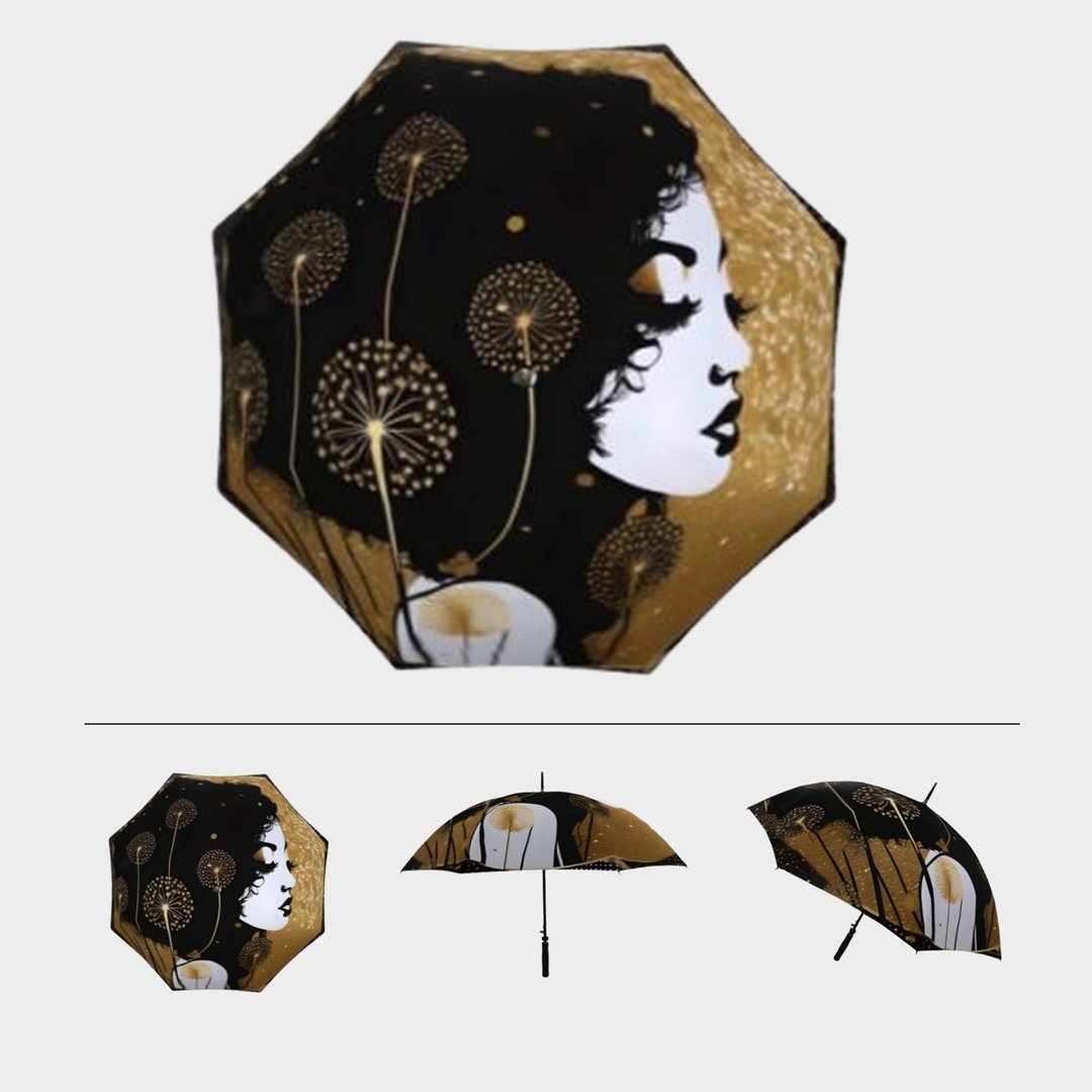 带女孩图案的防水可开合折叠伞 - 雨伞/雨衣 - 防水材质 多色