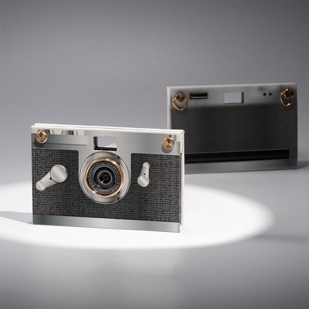 【20MP】纸相机 复刻回忆 Old   Classic Camera 相机组 PaperShoot - 相机 - 纸 银色