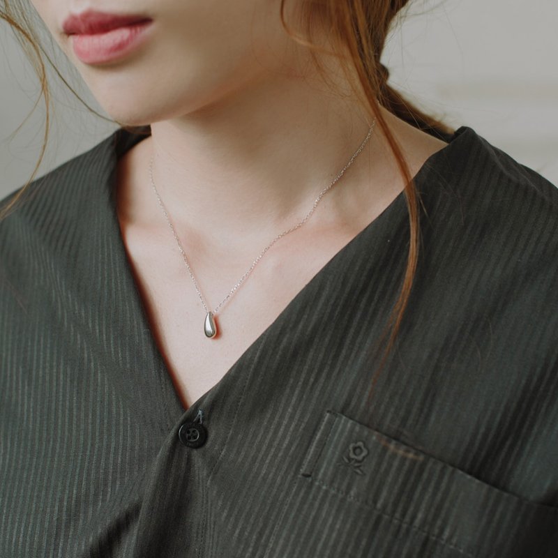 独处-纯银项链 - 项链 - 其他金属 银色